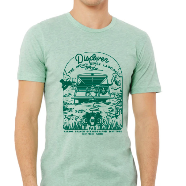 Discover the Indian River Lagoon T-Shirt: Mint and Green- $37.45