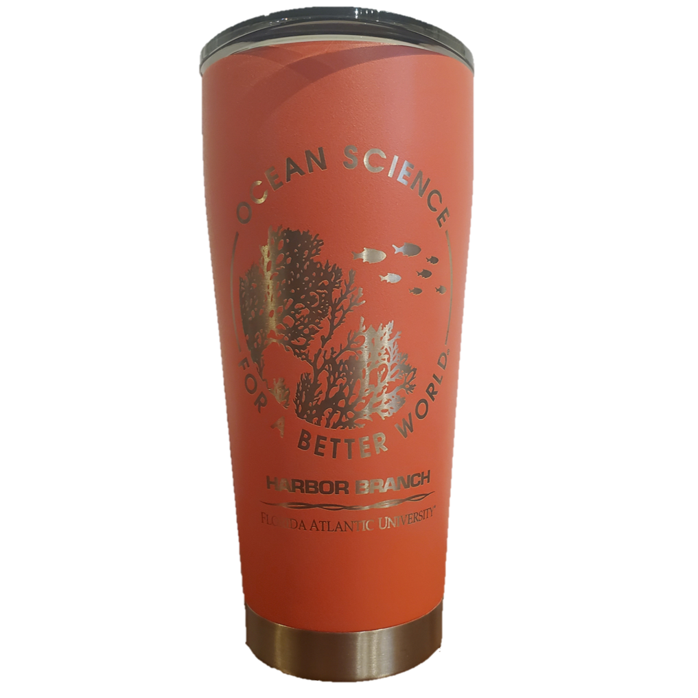 Coral Design Tumbler- Coral Pink